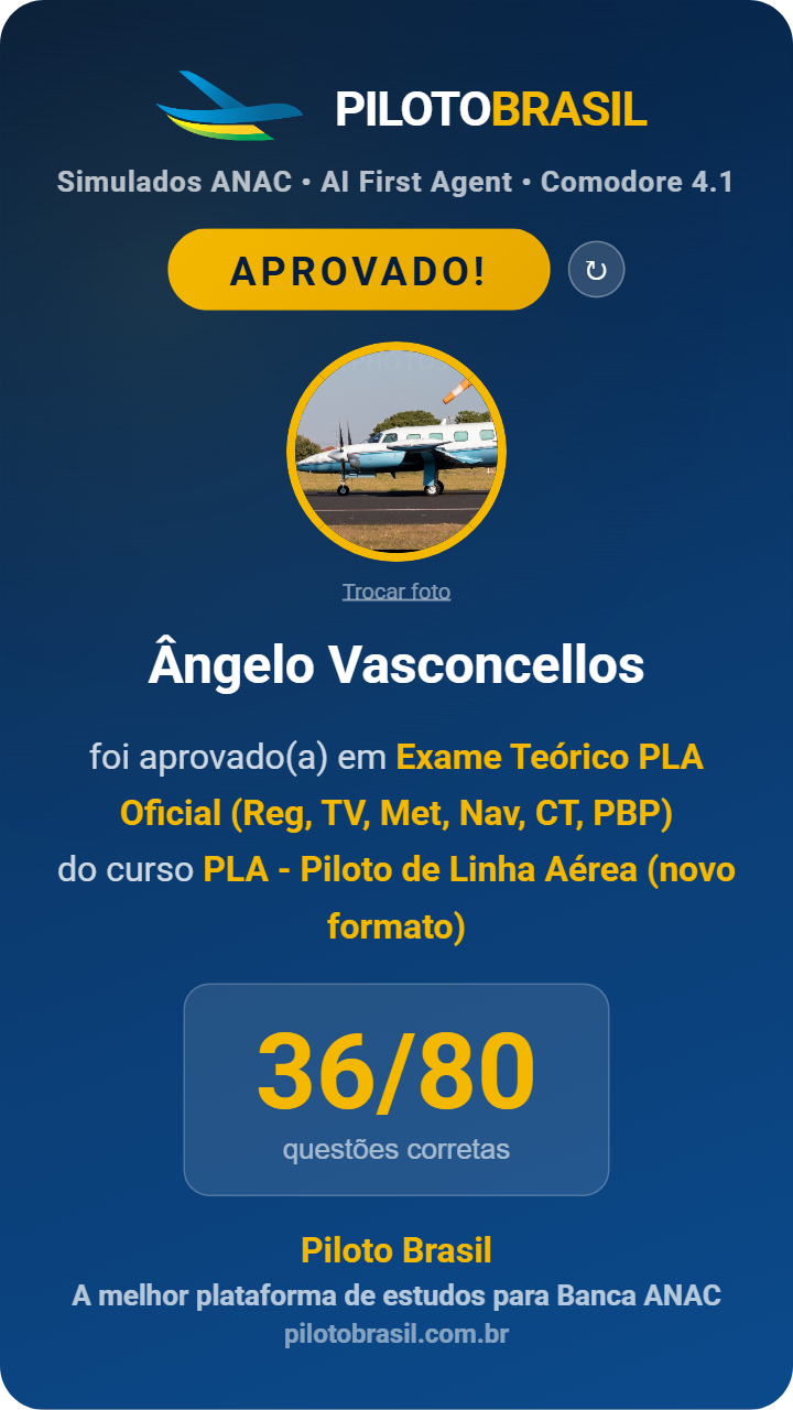 Ângelo Vasconcellos aprovado