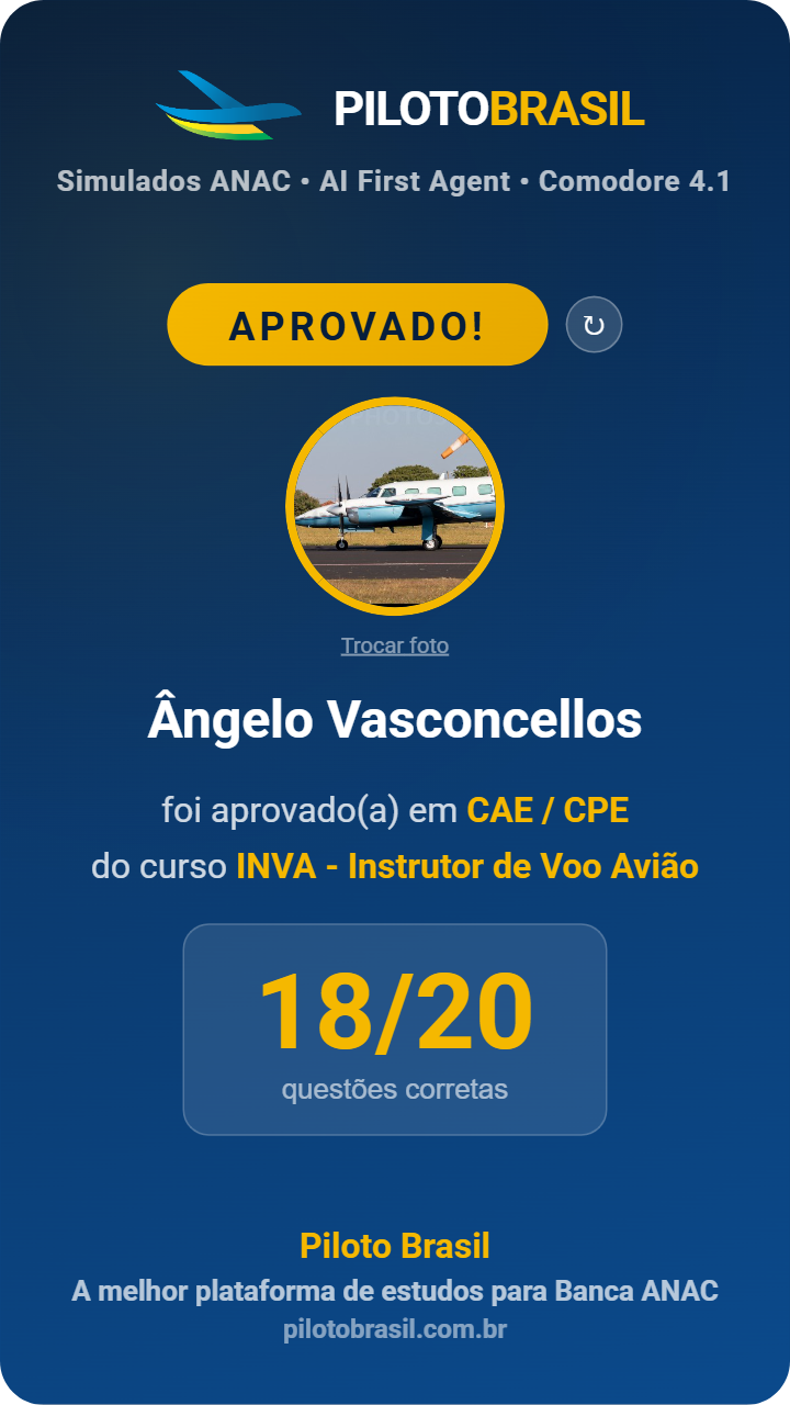 Ângelo Vasconcellos aprovado