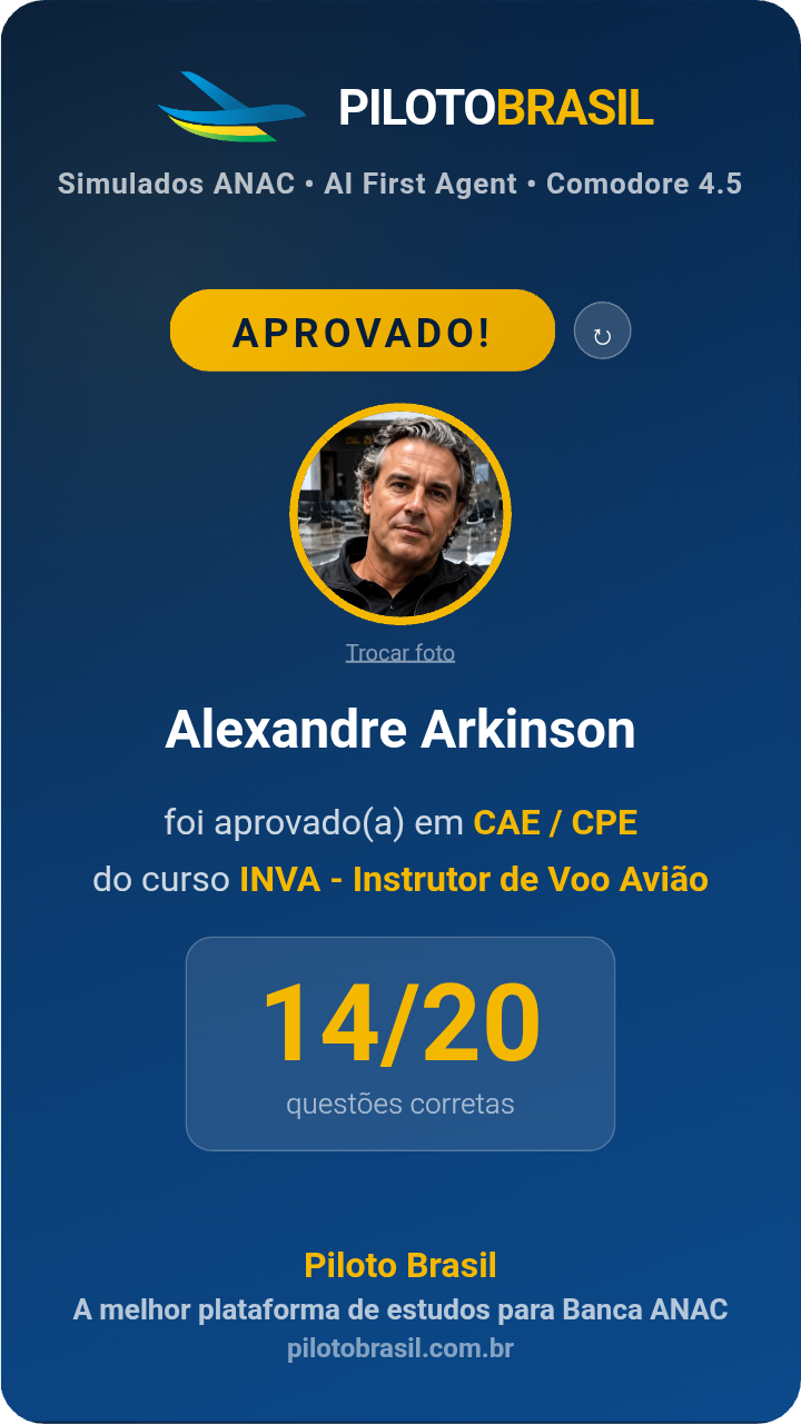 Alexandre Arkinson aprovado