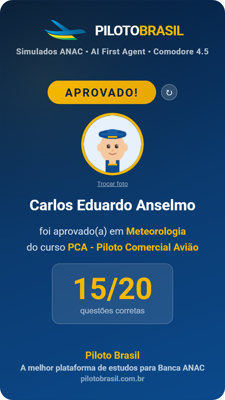 Carlos Eduardo Anselmo aprovado