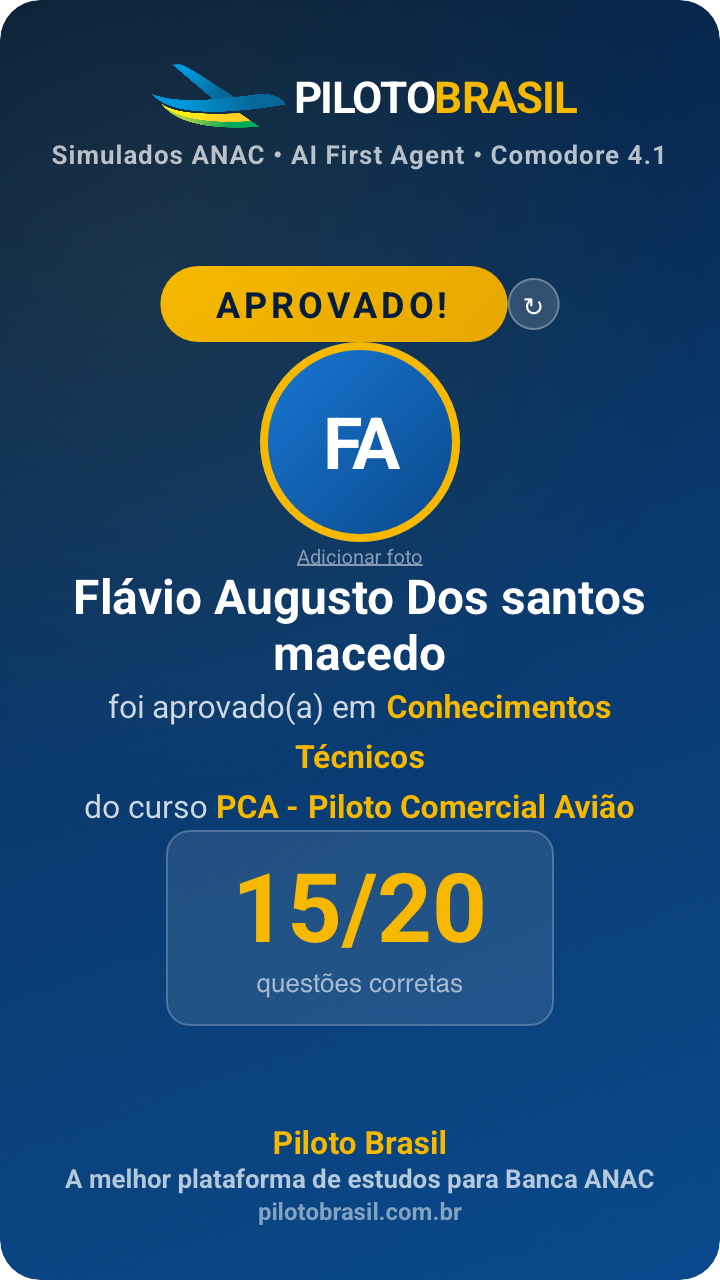 Flávio Augusto Dos santos macedo aprovado