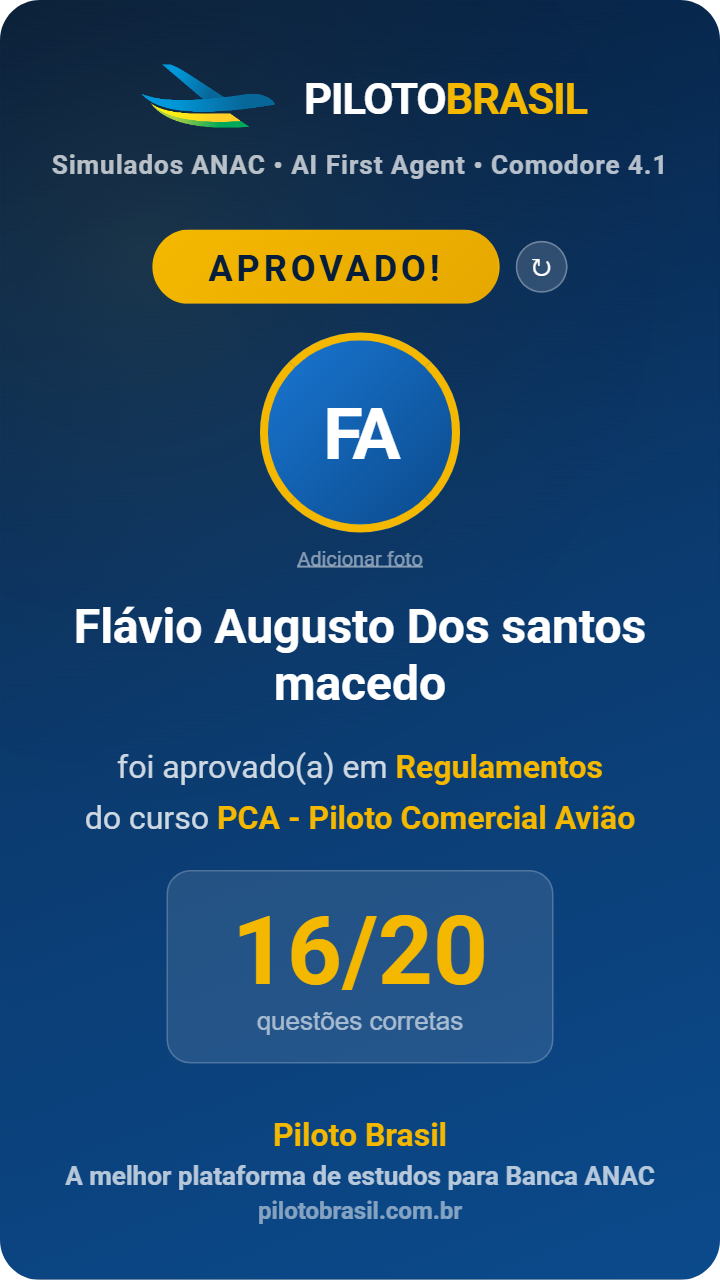 Flávio Augusto Dos santos macedo aprovado