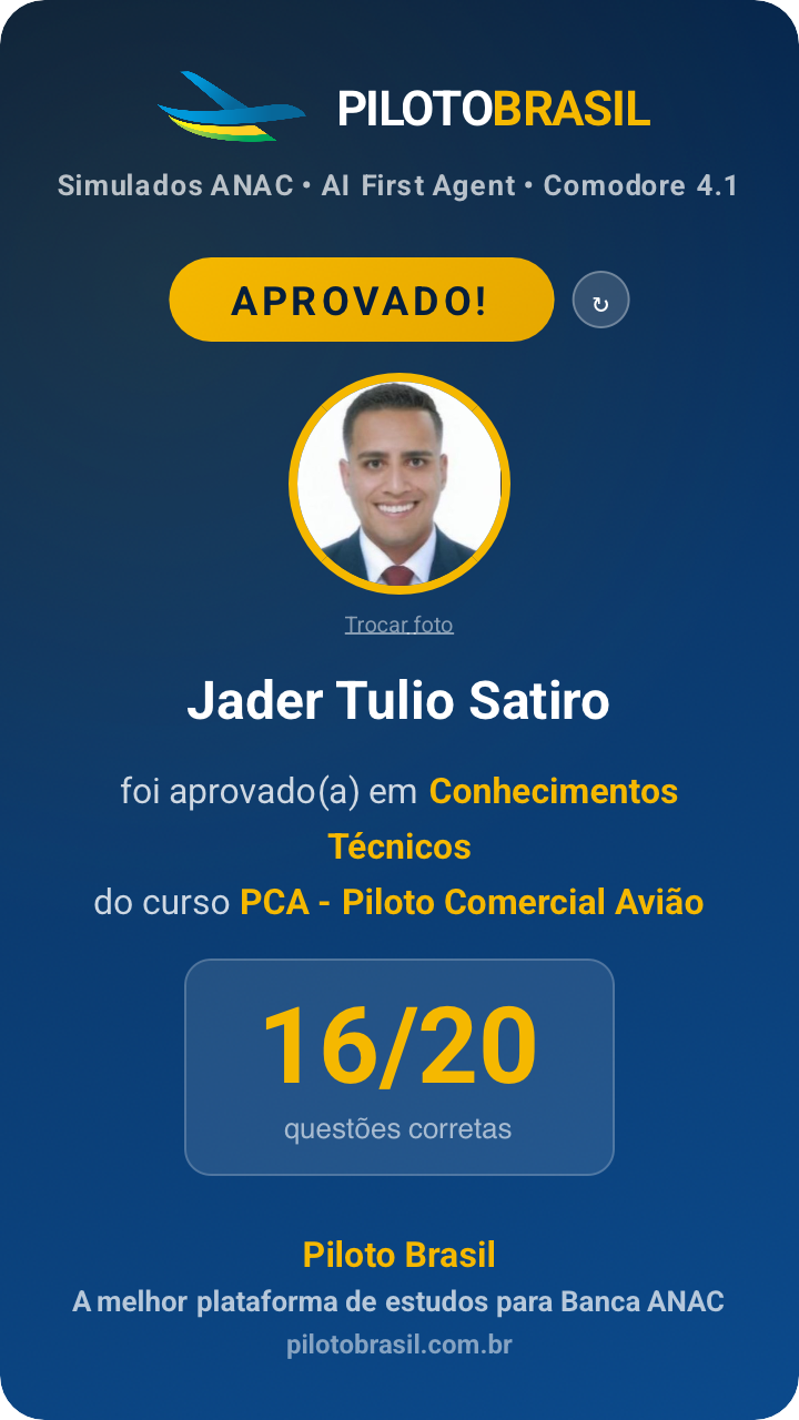 Jader Tulio Satiro aprovado