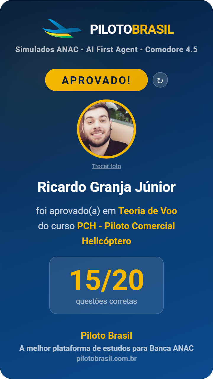 Ricardo Granja Júnior aprovado