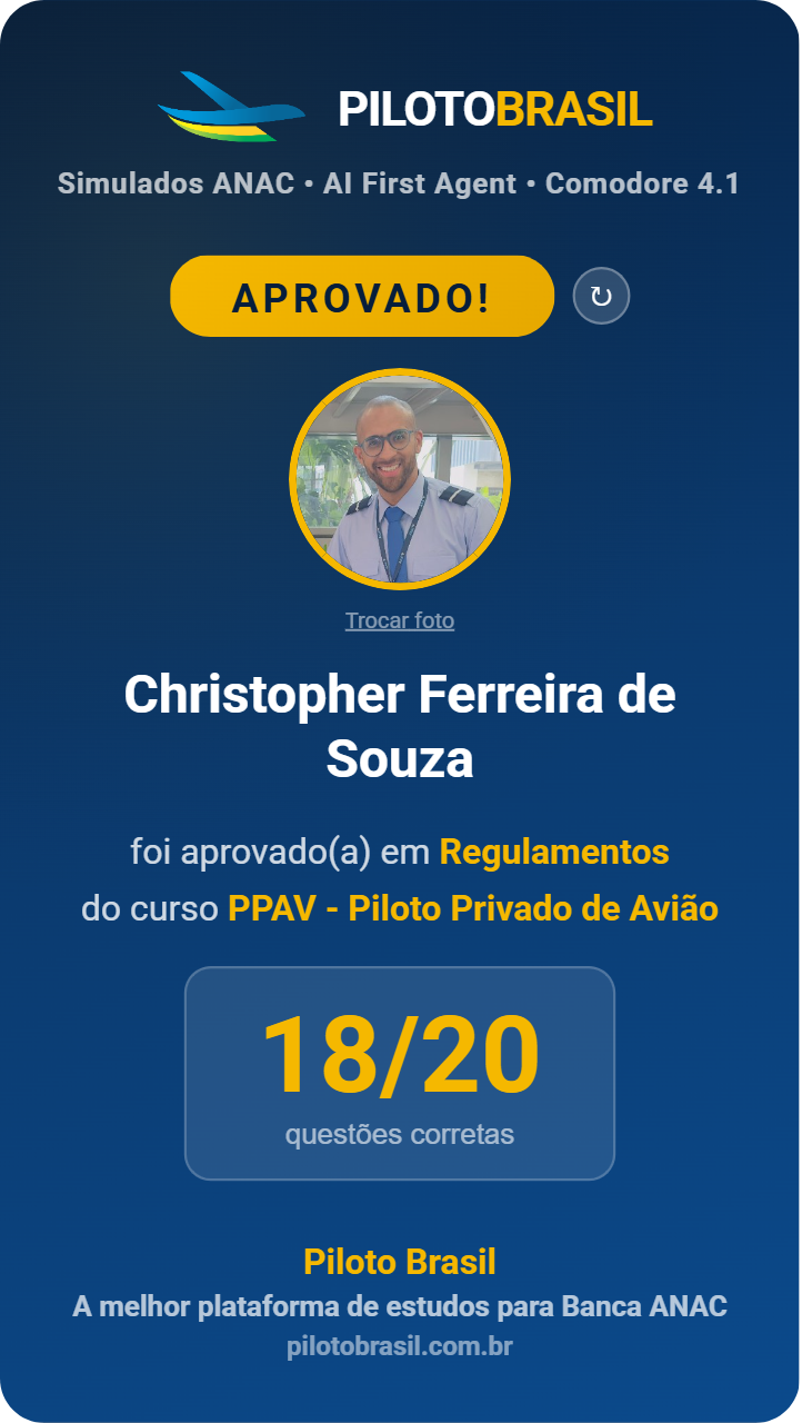 Christopher Ferreira de Souza aprovado