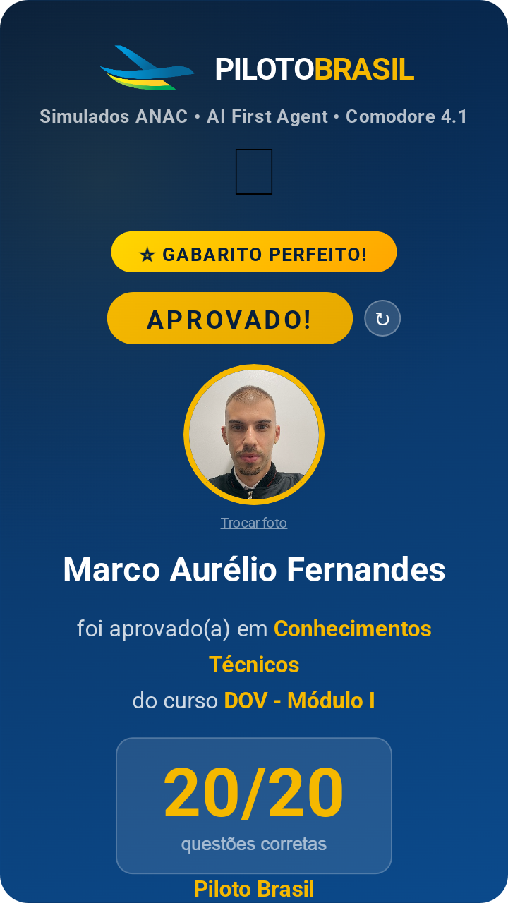 Marco Aurélio Fernandes aprovado