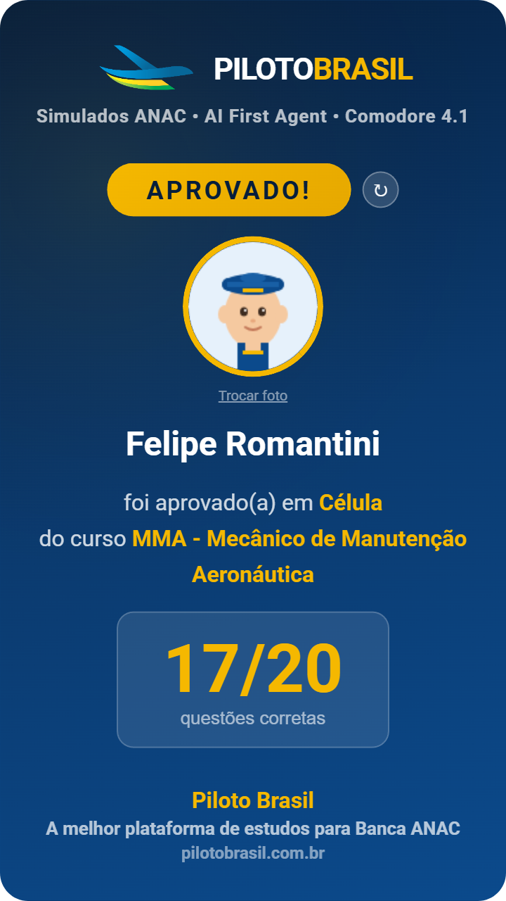 Felipe Romantini aprovado