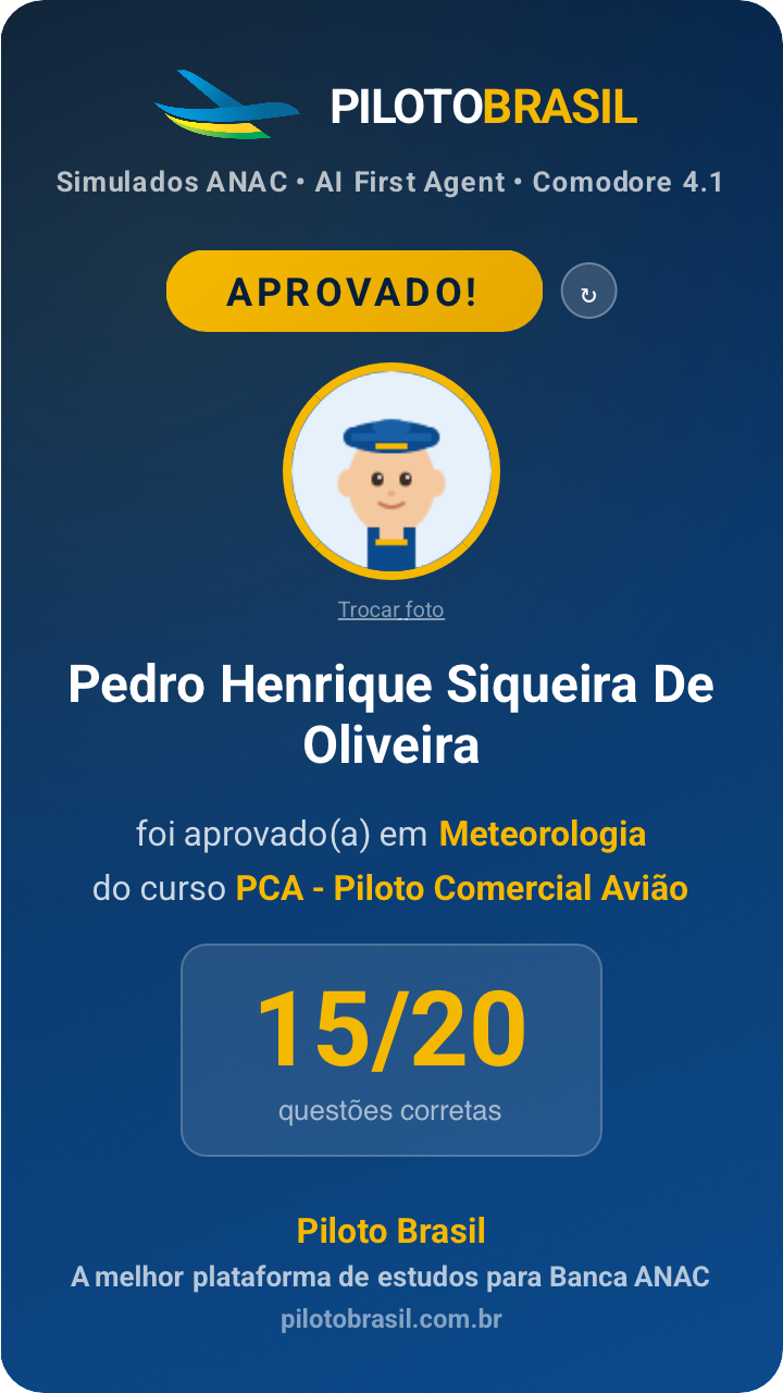 Pedro Henrique Siqueira De Oliveira aprovado