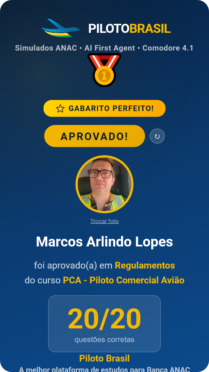 Marcos Arlindo Lopes aprovado