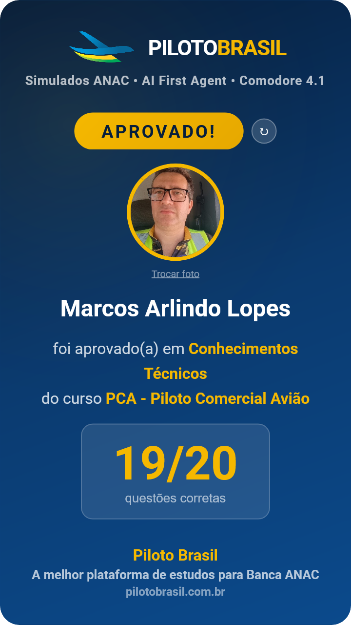 Marcos Arlindo Lopes aprovado