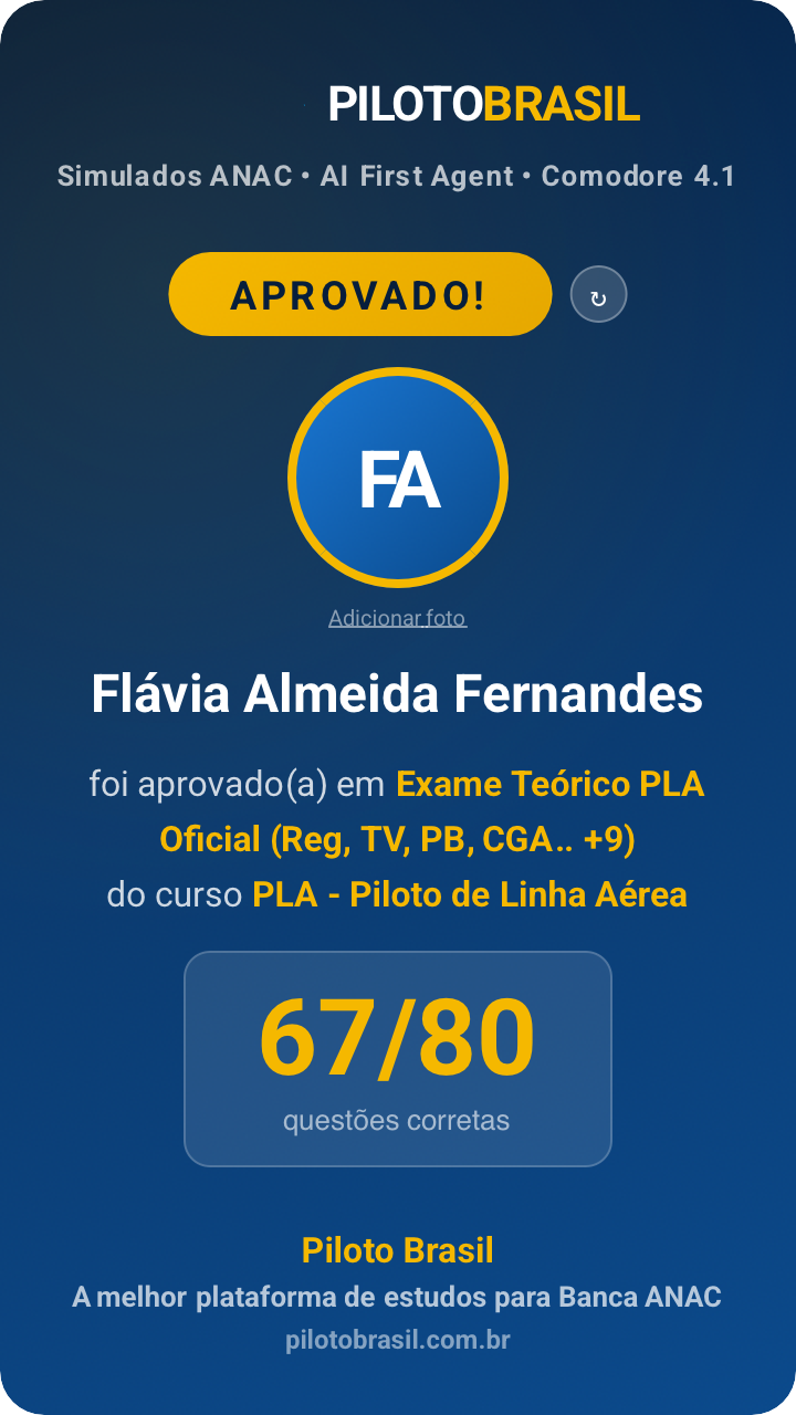 Flávia Almeida Fernandes aprovado