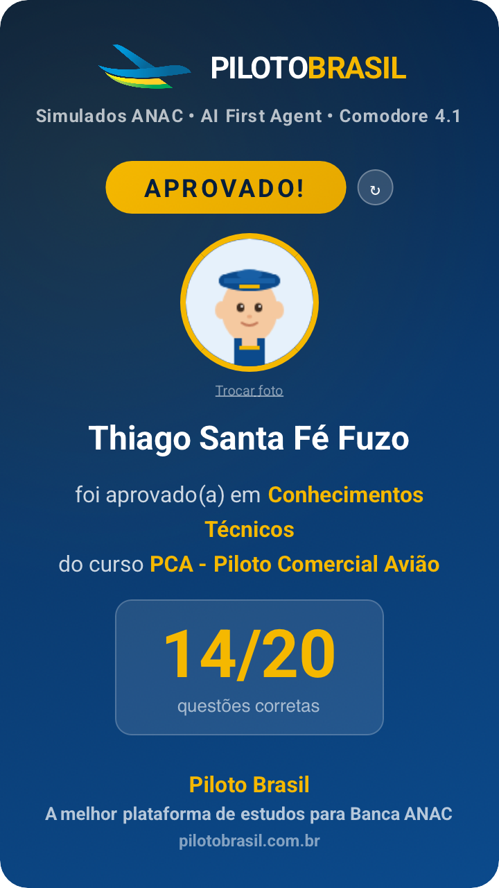 Thiago Santa Fé Fuzo aprovado