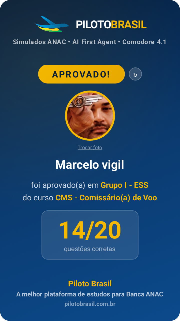 Marcelo vigil aprovado