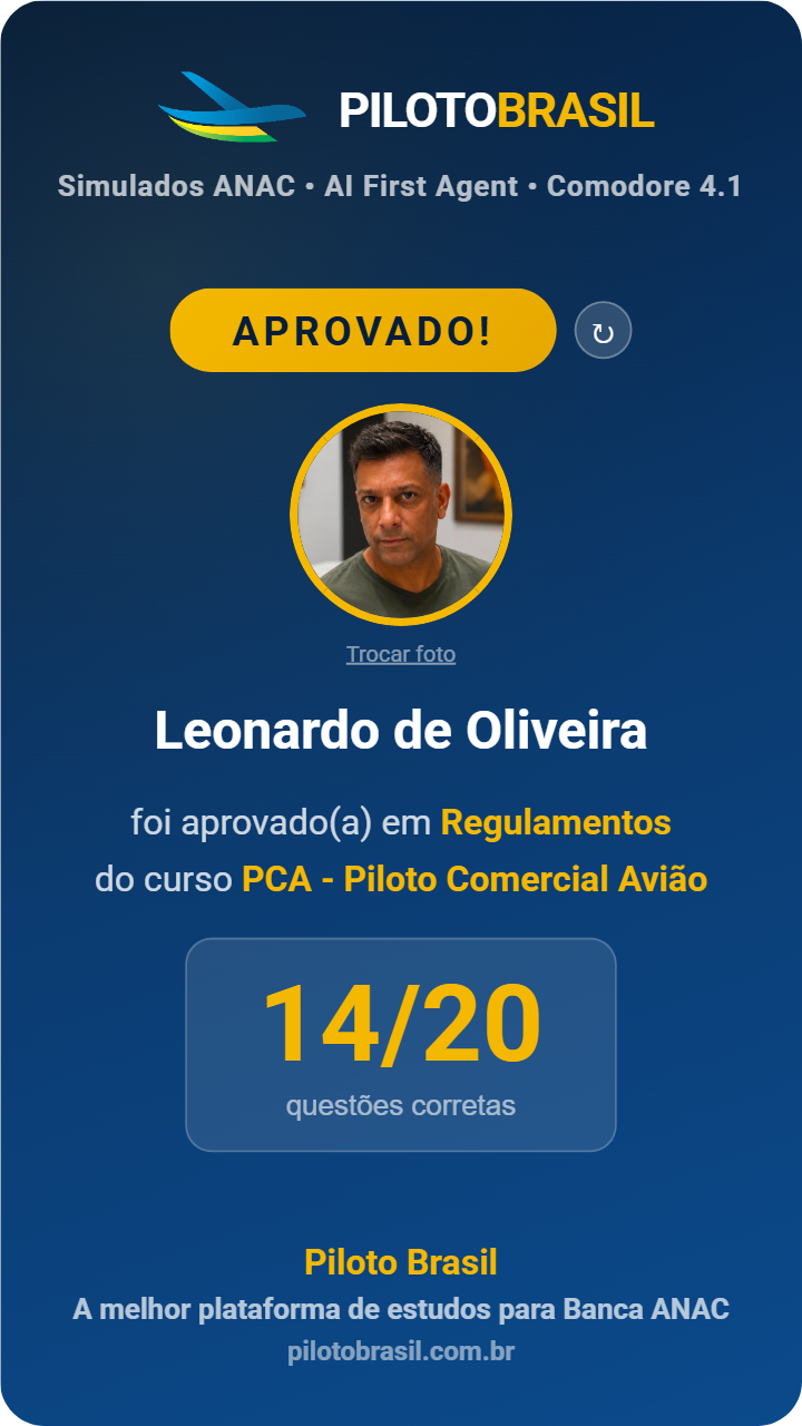 Leonardo de Oliveira aprovado