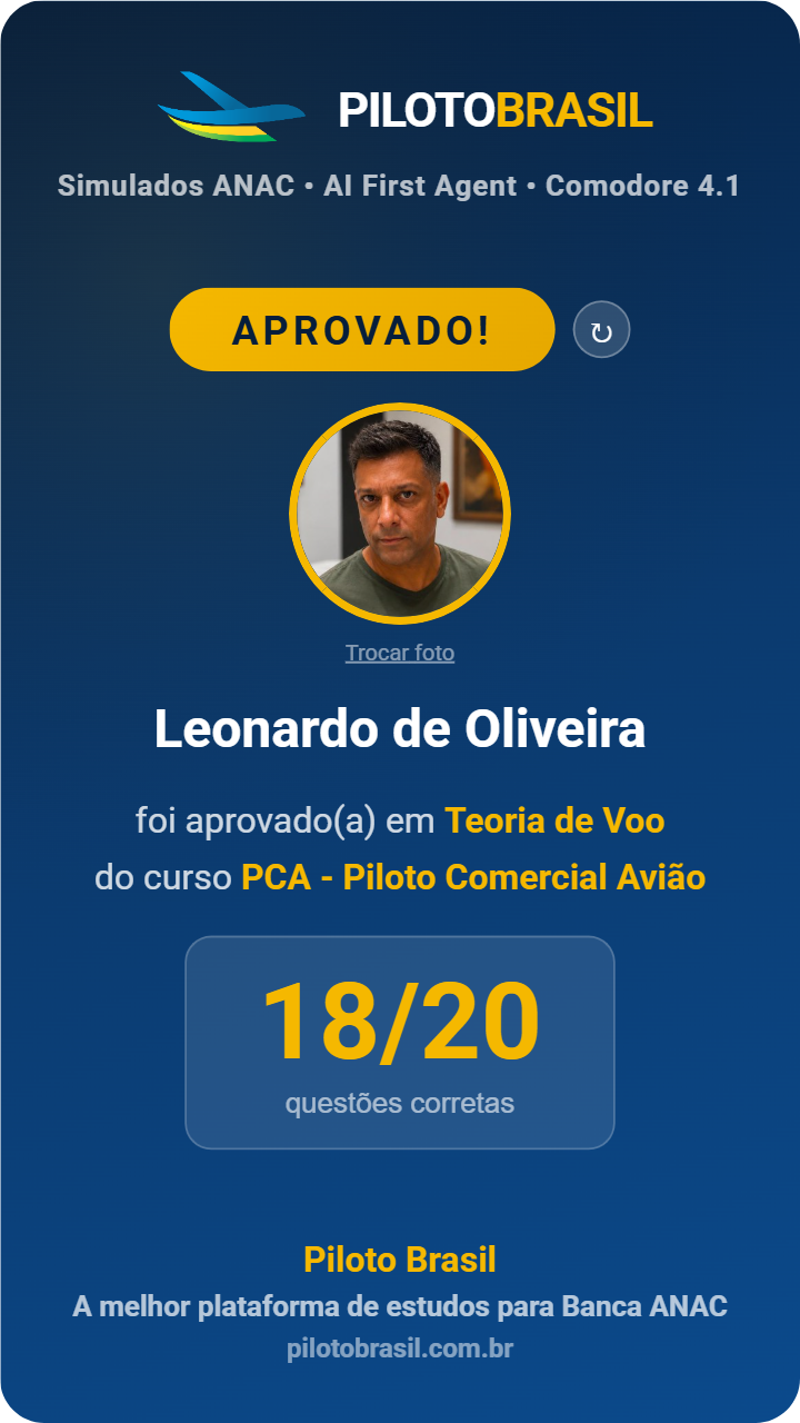 Leonardo de Oliveira aprovado