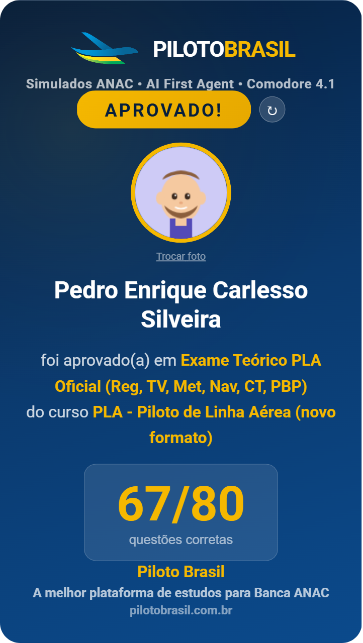 Pedro Enrique Carlesso Silveira aprovado