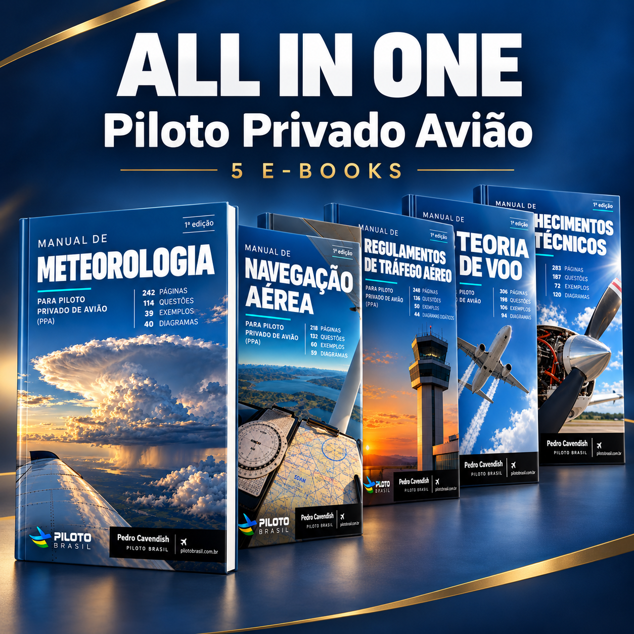 Capa de All in One Piloto Privado Avião — Piloto Privado de Avião