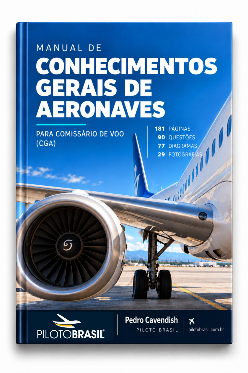 Capa do Manual CGA — Conhecimentos Gerais de Aeronaves para Comissário de Voo, Pedro Cavendish