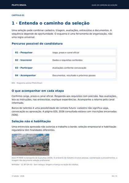 Página 4 do Guia de Processos Seletivos