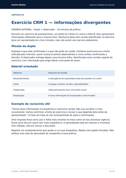 Página 15 do Guia de Processos Seletivos para Pilotos
