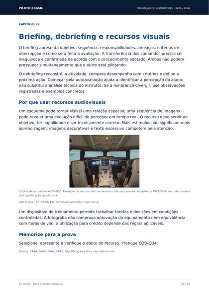 Briefing, debriefing e recursos visuais