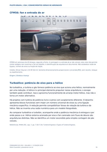 Grupo motopropulsor — página real do Manual CGA Piloto Brasil.