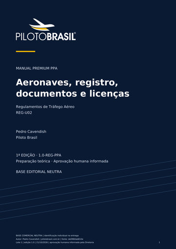 Abertura de unidade e visão geral. Página real de Regulamentos PPA.