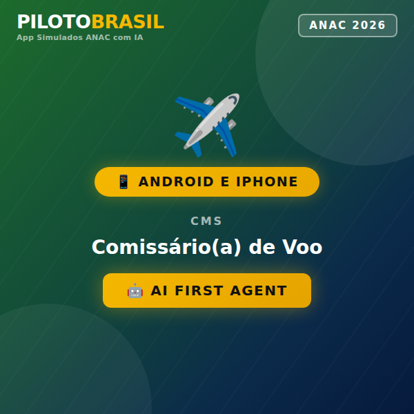 App Simulados ANAC com IA - CMS 2026