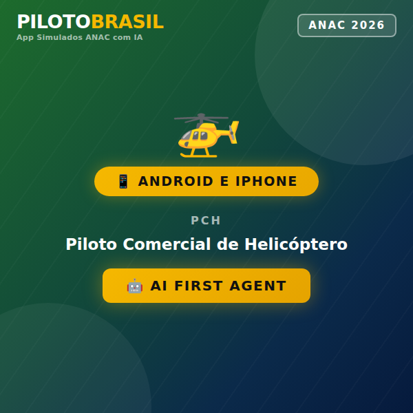 App Simulados ANAC com IA - PCH 2026