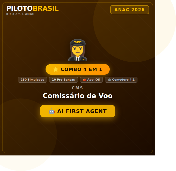 Combo ANAC 4 em 1 - CMS - iOS 2026